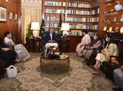 قومی کمشن براٸے وومین سٹیٹس کی سربراہ کا گورنر سندہ عمران اسماعیل سے ملاقات